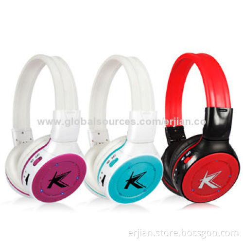 Bluetooth Stereo Headsets with MP3 Player, FM Radio, OEM Orders Welcomed